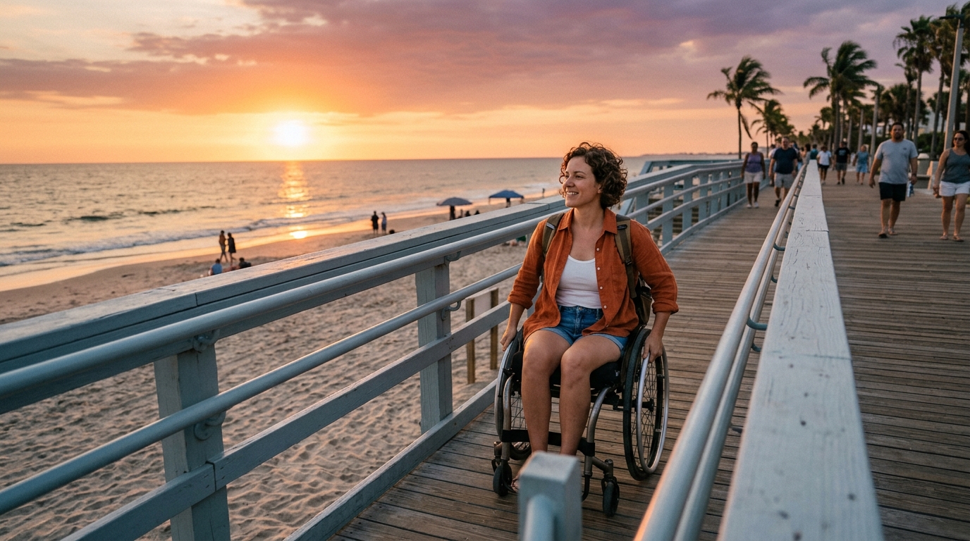 Viagem acess&iacute;vel com Parkinson em destino tur&iacute;stico