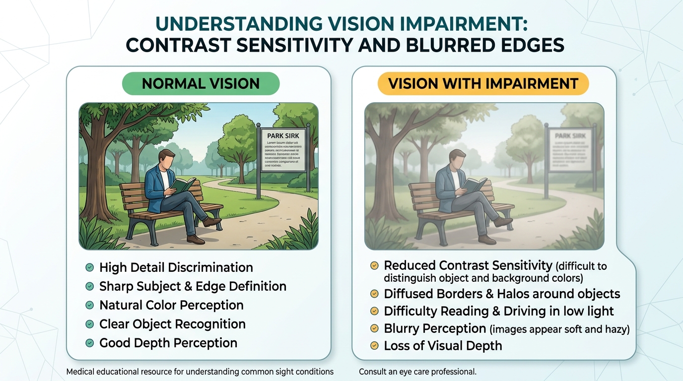 Representa&ccedil;&atilde;o de altera&ccedil;&otilde;es visuais no Parkinson